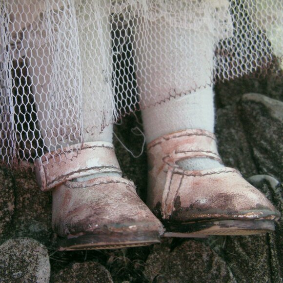 Custom Creepy Bride Doll Hand Painted Porcelain Halloween Art Gothic Horror OOAK - Picture 9 of 12